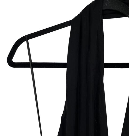 Reiss Dress Xena strappy open back cocktail black size 6 - Picture 6 of 11